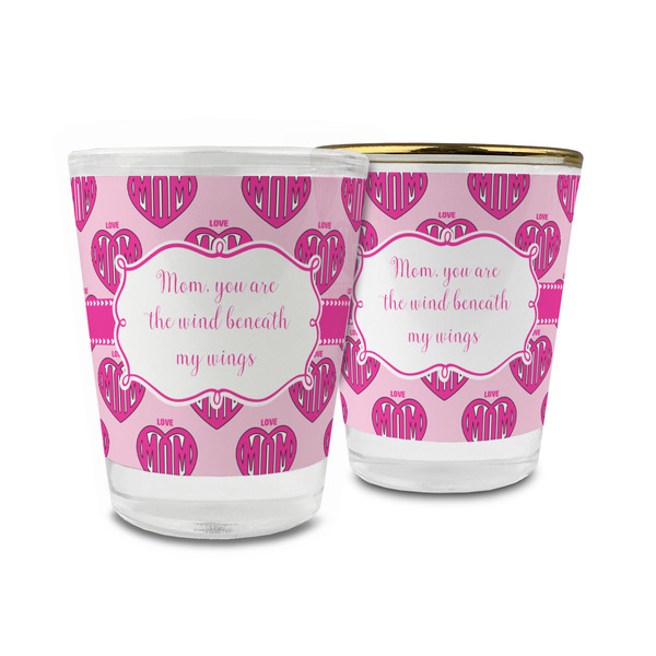 Custom Love You Mom Glass Shot Glass - 1.5 oz