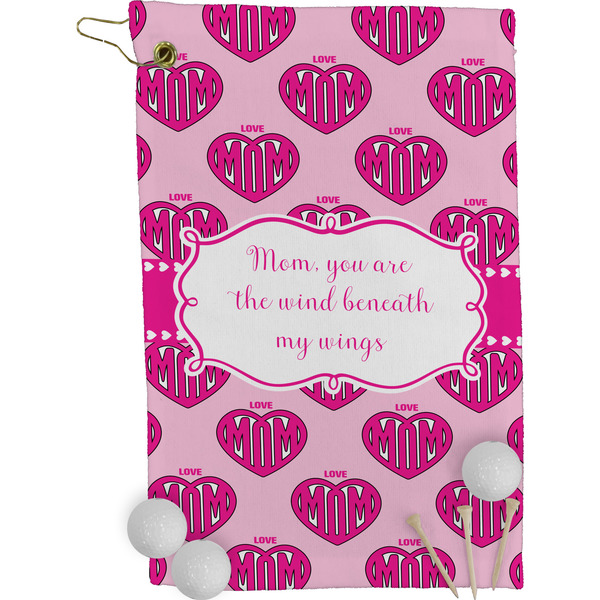Love You Mom Golf Towel (Personalized)