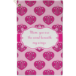Love You Mom Golf Towel - Poly-Cotton Blend - Small