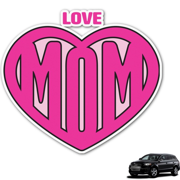 Custom Love You Mom Graphic Car Decal