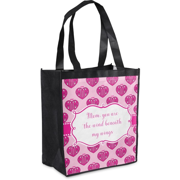 Custom Love You Mom Grocery Bag