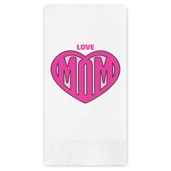 Custom Love You Mom Guest Paper Towels - Full Color