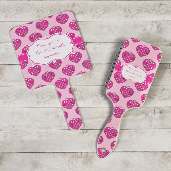 Love You Mom Hand Mirrors - In Context