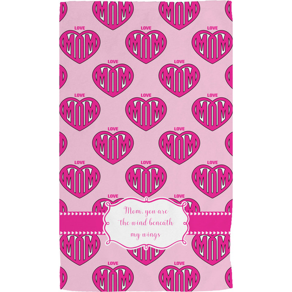 Love You Mom Hand Towel (Personalized) Full