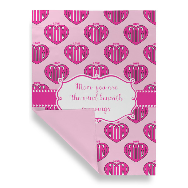 Love You Mom House Flags - Double Sided - FRONT FOLDED