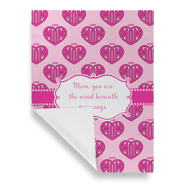 Love You Mom House Flags - Single Sided - FRONT FOLDED