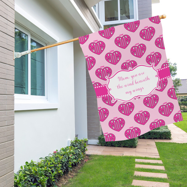 Love You Mom House Flags - Single Sided - LIFESTYLE