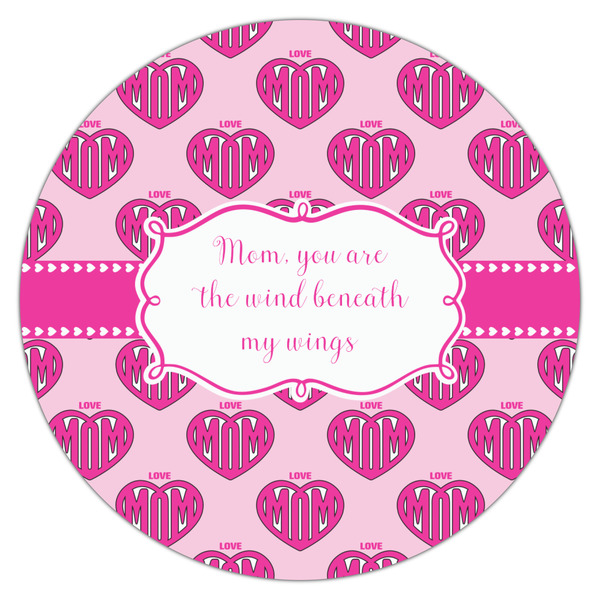 Love You Mom Icing Circle - Large - Single