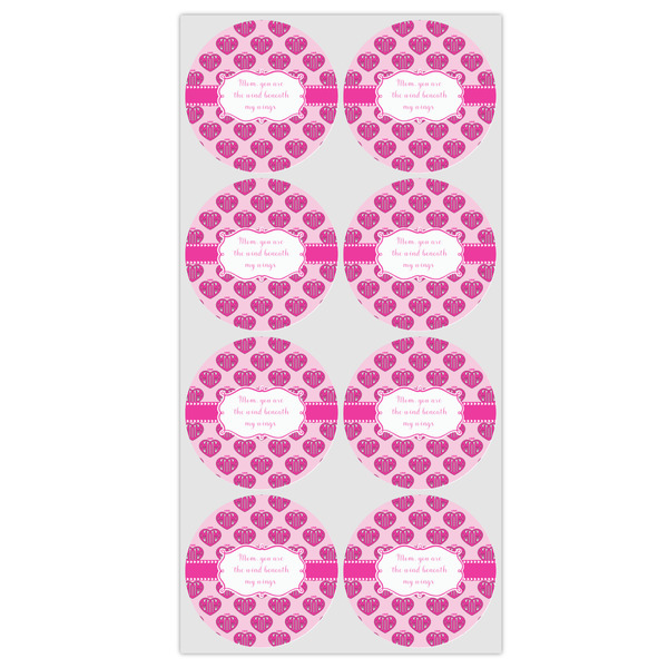 Love You Mom Icing Circle - Medium - Set of 8