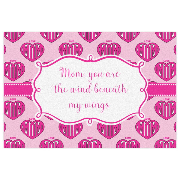 Love You Mom Indoor / Outdoor Rug - 4'x6' - Front Flat