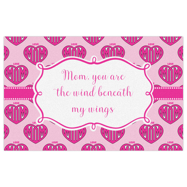 Love You Mom Indoor / Outdoor Rug - 5'x8' - Front Flat