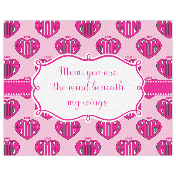 Love You Mom Indoor / Outdoor Rug - 8'x10' - Front Flat