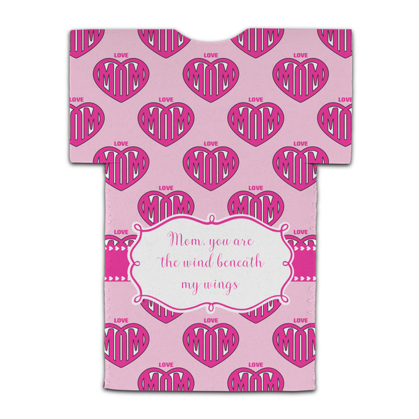 Love You Mom Jersey Bottle Cooler - BACK (flat)