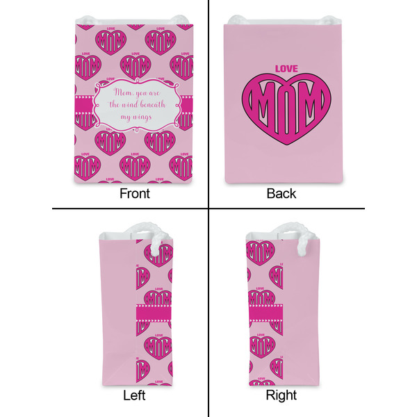 Love You Mom Jewelry Gift Bag - Matte - Approval