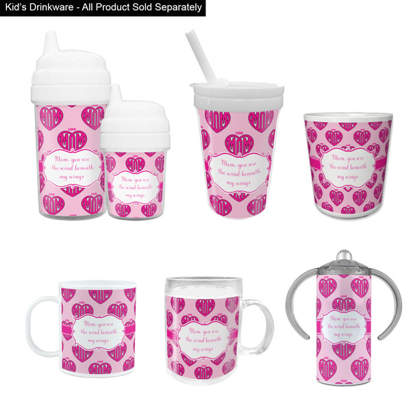 Love You Mom Kid's Drinkware - Customized & Personalized