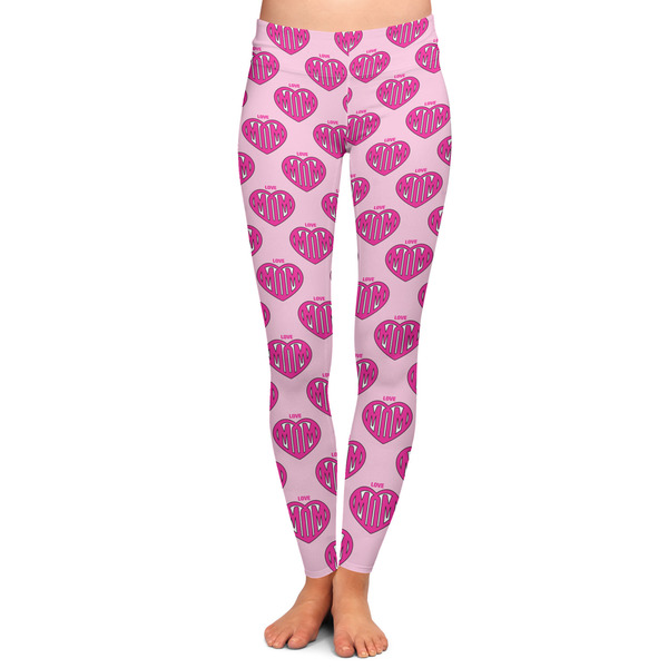 Custom Love You Mom Ladies Leggings - Extra Large