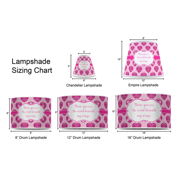 Love You Mom Lampshade Sizing Chart