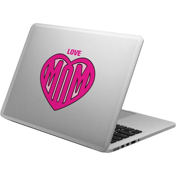 Custom Love You Mom Laptop Decal