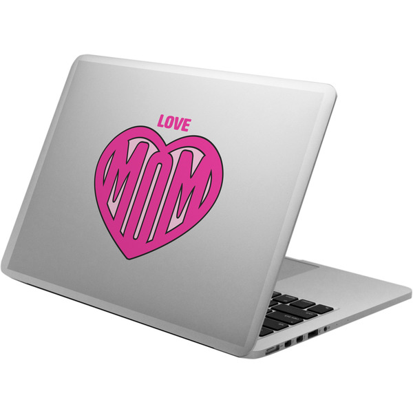 Custom Love You Mom Laptop Decal
