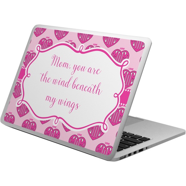 Custom Love You Mom Laptop Skin - Custom Sized