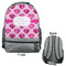 Love You Mom Large Backpack - Gray - Front & Back View
