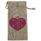 Love You Mom Large Burlap Gift Bags - Front