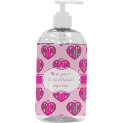 Love You Mom Plastic Soap / Lotion Dispenser (16 oz - Large - White)