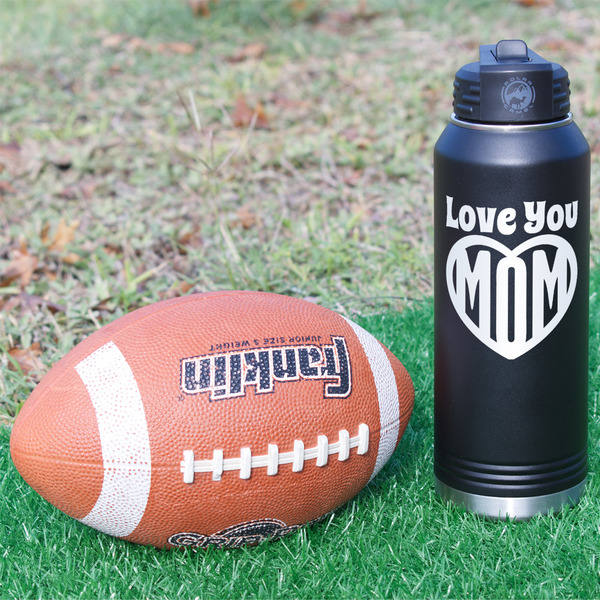 Love You Mom Laser Engraved Water Bottles - In Context