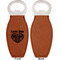 Love You Mom Leather Bar Bottle Opener - Front and Back (single sided)