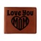 Love You Mom Leather Bifold Wallet - Single