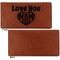 Love You Mom Leather Checkbook Holder Front and Back Single Sided - Apvl