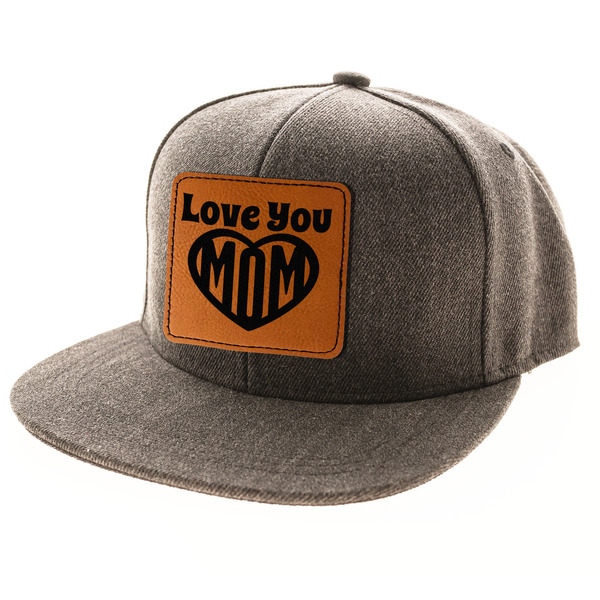 Love You Mom Leatherette Patches - LIFESTYLE (HAT) Square