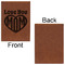Love You Mom Leatherette Sketchbooks - Large - Single Sided - Front & Back View