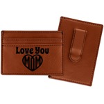 Love You Mom Leatherette Wallet with Money Clip