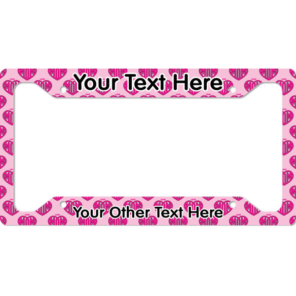 Custom Love You Mom License Plate Frame