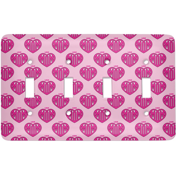 Custom Love You Mom Light Switch Cover (4 Toggle Plate)