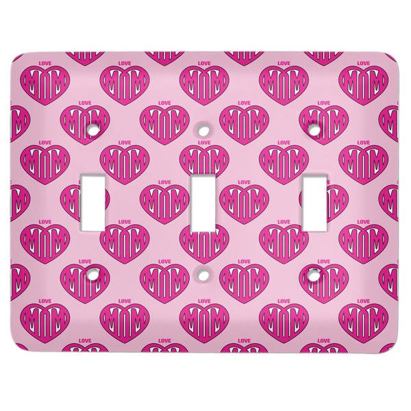 Custom Love You Mom Light Switch Cover (3 Toggle Plate)