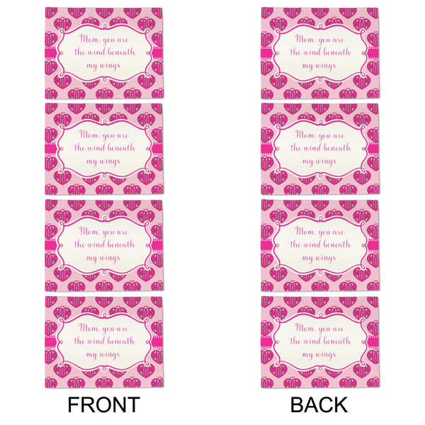 Love You Mom Linen Placemat - APPROVAL Set of 4 (double sided)