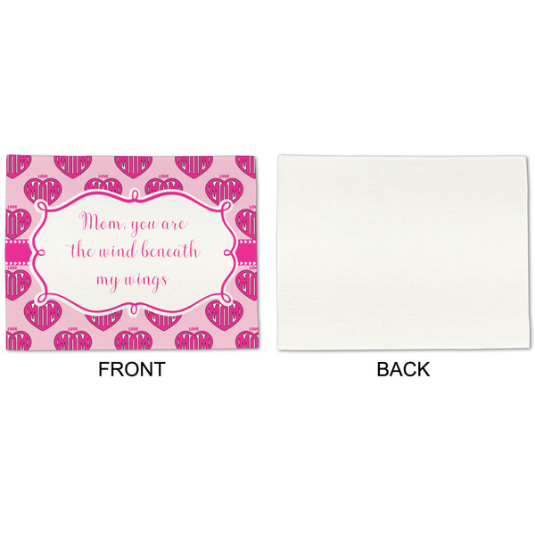 Love You Mom Linen Placemat - APPROVAL Single (single sided)