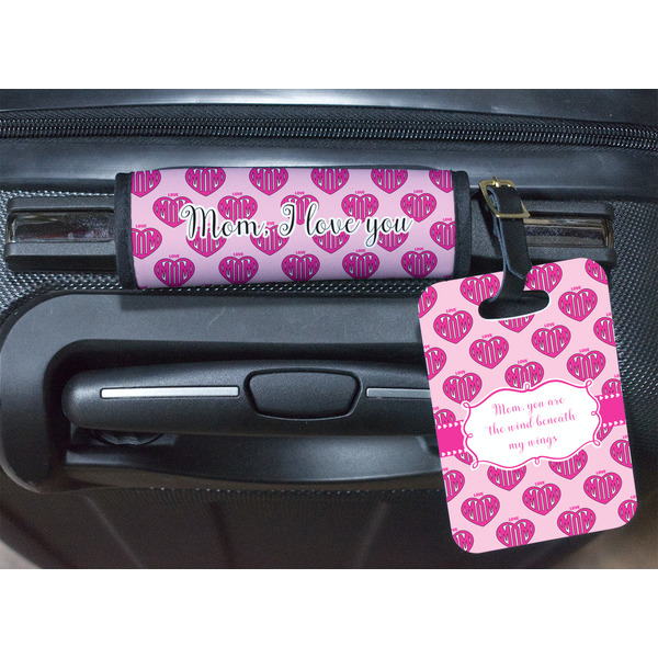 Love You Mom Luggage Wrap & Tag