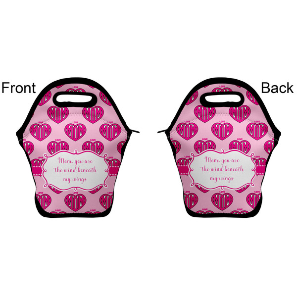 Love You Mom Lunch Bag - Front and Back
