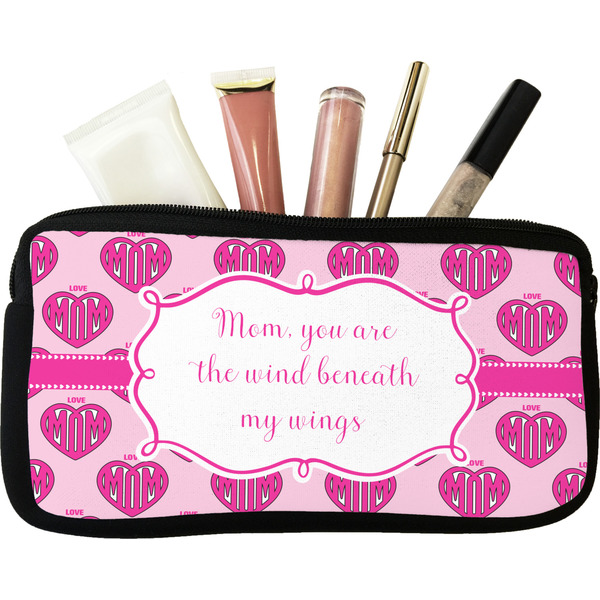 Custom Love You Mom Makeup / Cosmetic Bag - Small