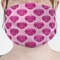 Love You Mom Mask - Pleated (new) Front View on Girl