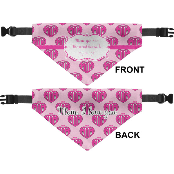 Love You Mom Medium Dog Bandana Approval