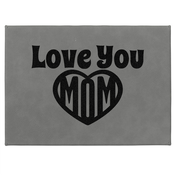 Love You Mom Medium Gift Box with Engraved Leather Lid - Approval