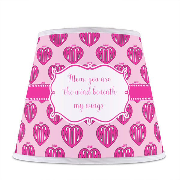 Love You Mom Poly Film Empire Lampshade - Front View