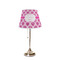 Love You Mom Poly Film Empire Lampshade - On Stand