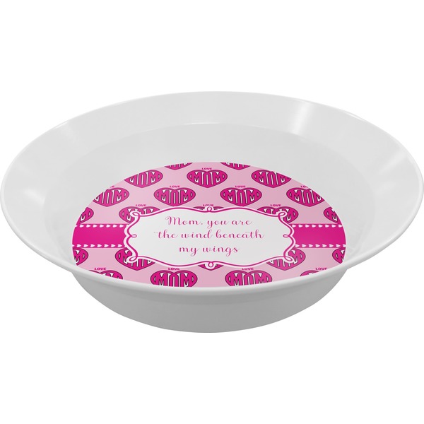 Custom Love You Mom Melamine Bowl
