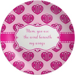 Love You Mom Melamine Plate