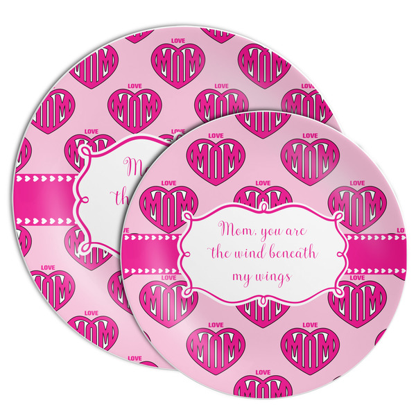 Love You Mom Melamine Plates - PARENT/MAIN